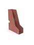 Iratpapucs, fém, 85 mm, ALBA, terrakotta
