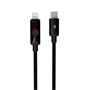 Töltőkábel, USB-C - lightning (Apple), 27W, 1 m, AVAX 