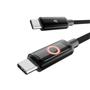 Töltőkábel, USB-C - USB-C, 60W, 1 m, AVAX 