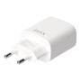 Hálózati töltő, USB-A + USB-C, 20W, AVAX 