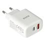 Hálózati töltő, GaN, USB-A + USB-C, AVAX 