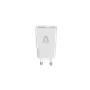 Hálózati töltő, GaN, USB-A + USB-C, AVAX "CH641W Nano Slim", fehér