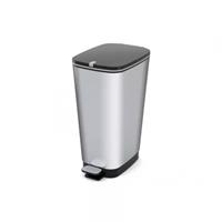 Pedálos szemetes, fémhatású, 45 l, CURVER 