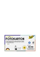 Dekorkarton, 2 oldalas, A4, 300 g, 50 lap, FOLIA, fehér
