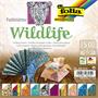 Origami papír, 15x15 cm, 80 g, 50 lap, FOLIA "Wildlife", 10 különböző minta