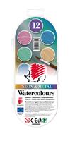 Vízfesték, 12 darabos, 30 mm, ICO 