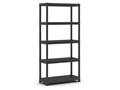 Polcrendszer, 5 polccal, 90 cm, KETER "Plus Shelf"