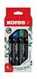 Alkoholos marker készlet, 3 mm, kúpos, KORES "ECO K-Marker XP1", 4 különböző szín