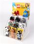 Display, asztali, műanyag, 12 rekeszes, LEGO 
