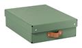 Tárolódoboz, M méret, alacsony, LEITZ "Puro", zsályazöld