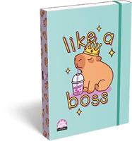 Füzetbox, A4, LIZZYSULI, Lollipop Capybara, zöld