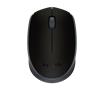 Egér, vezeték nélküli, optikai, közepes méret, USB, LOGITECH "M171", fekete