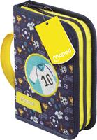 Tolltartó, töltött, klapnis, cipzáras, MAPED, foci