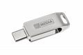 Pendrive, 16GB, USB 3.2 Gen1 + USB-C, alumínium ház, MYMEDIA "Dual" (by VERBATIM)