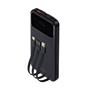 Power bank, beépített kábellel, 10.000mAh, RIVACASE 