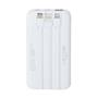 Power bank, beépített kábellel, 10.000mAh, RIVACASE 