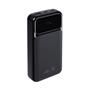 Power bank, beépített kábellel, 20.000mAh, RIVACASE "VA2221", fekete