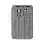 Power bank, beépített kábellel, 20.000mAh, RIVACASE 