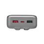 Power bank, beépített kábellel, 20.000mAh, RIVACASE 