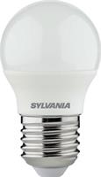 LED izzó, E27, kisgömb, 4,2W, 470lm, 4000K (HF), SYLVANIA 