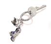 Kulcstartó, 2 charm dísszel, SWAROVSKI® kristályokkal, TROIKA 