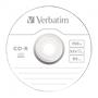 CD-R lemez, 700MB, 52x, 10 db, vékony tok, VERBATIM 