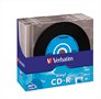 CD-R lemez, bakelit lemez-szerű felület, AZO, 700MB, 52x, 10 db, vékony tok, VERBATIM "Vinyl"