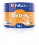 DVD-R lemez, 4,7GB, 16x, 50 db, zsugor csomagolás, VERBATIM