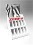 Display, PVC, 17x19x33 cm, ZEBRA, üres
