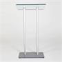 Előadói pulpitus, üveg fedlap, 111 cm